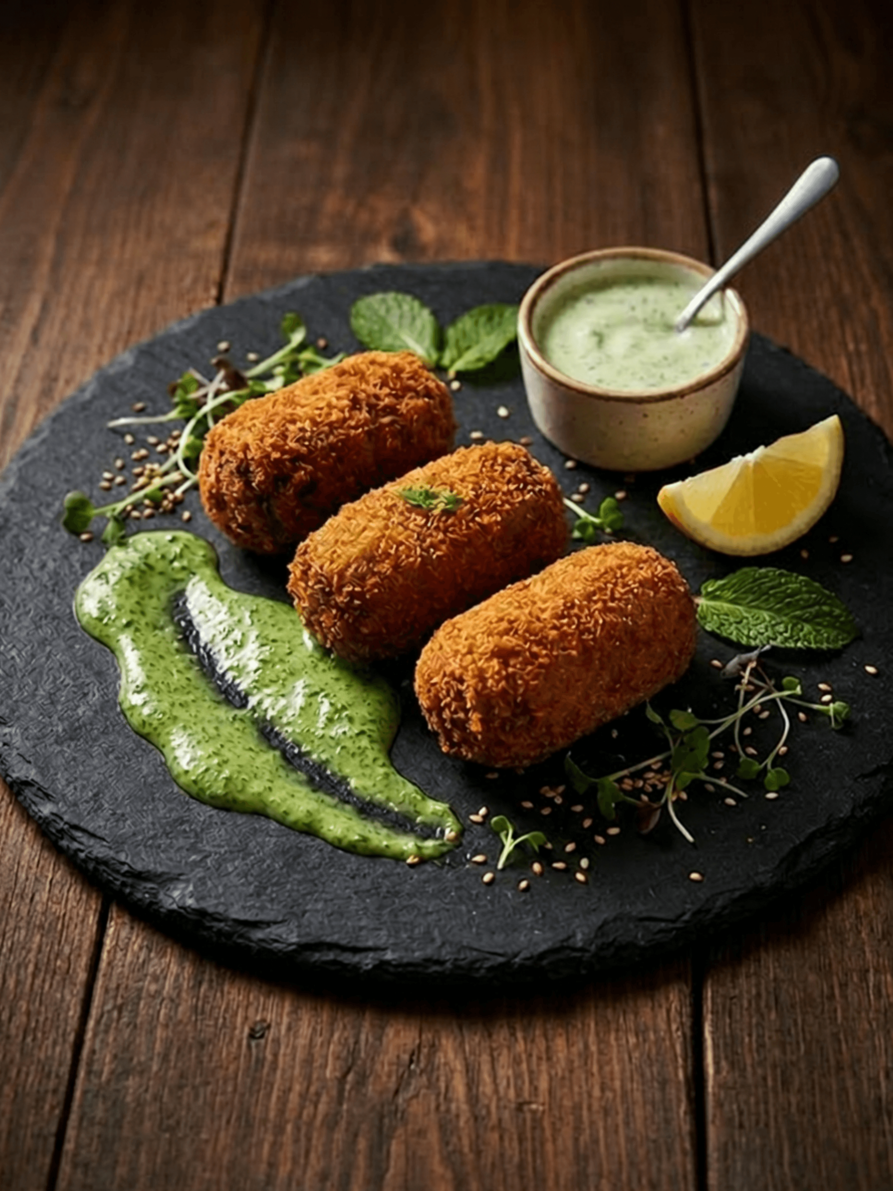 Prawn Cutlet — freshly fried Indian-style prawn cutlet, Borehamwood